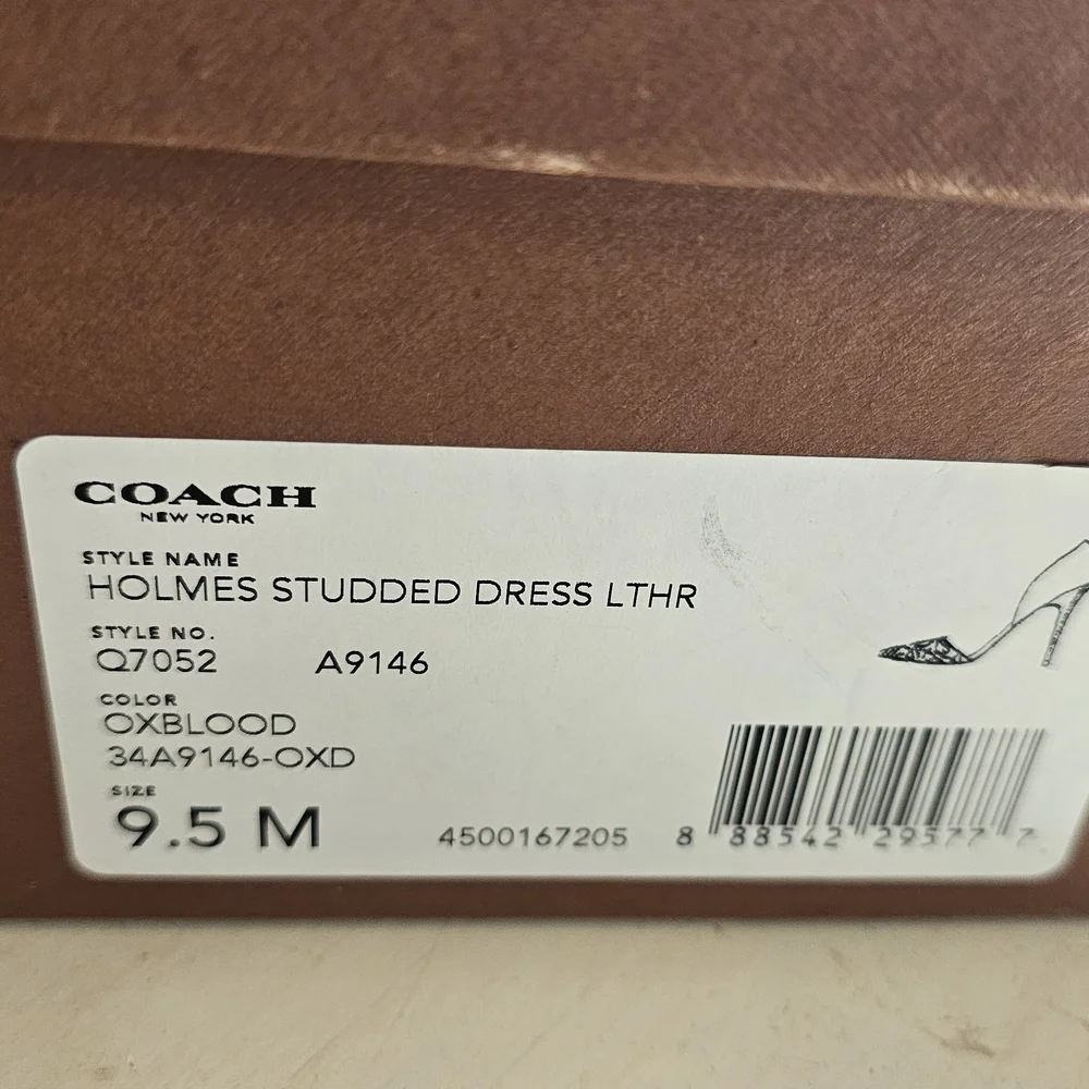 Coach Brown Studded Women's Shoes - Picture 3 of 11